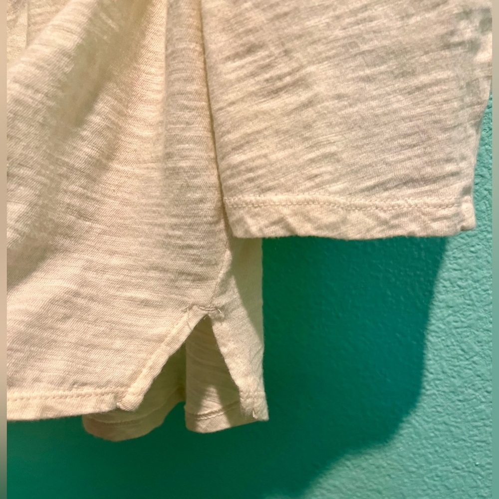 Old Navy Cream Lace-Up Tunic Top - Picture 3 of 6